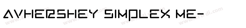 AVHershey Simplex Me字体转换